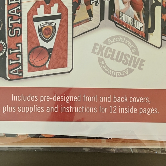Basketball mini scrapbook album kit - Picture 3 of 3